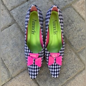 Houndstooth 80’s style heels